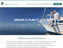 Tablet Screenshot of pacificspirit.ca